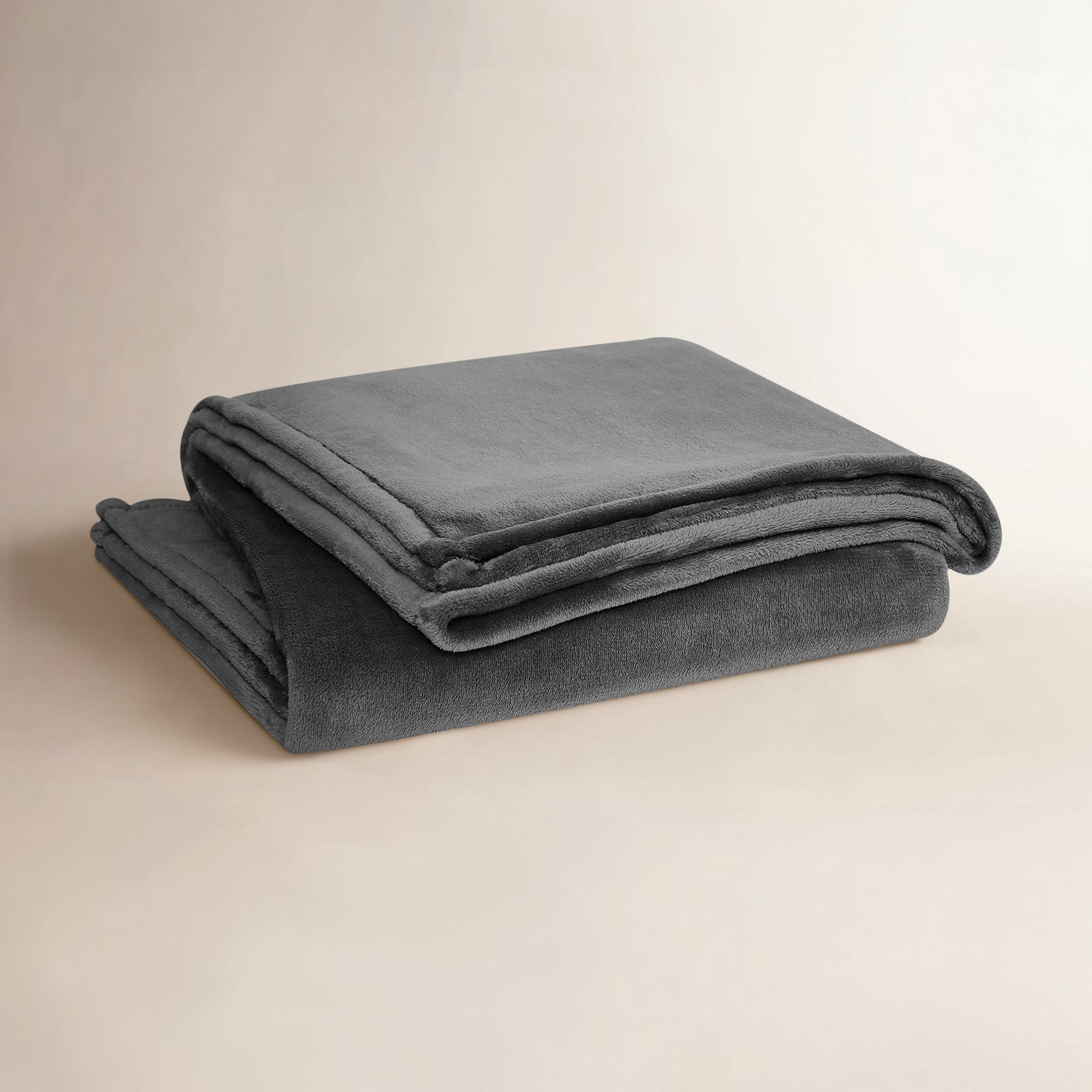 Balee Knitted Throw Blanket, 90" W x 90" L, Gray
