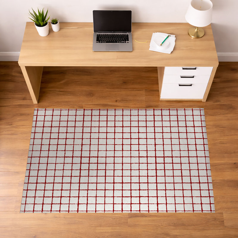 Tapis de bureau léger Rebar, L 36 po x P 24 po, Cranberry Red