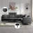 107" Linen L-Shaped Modular Sectional Sofa-1147052213