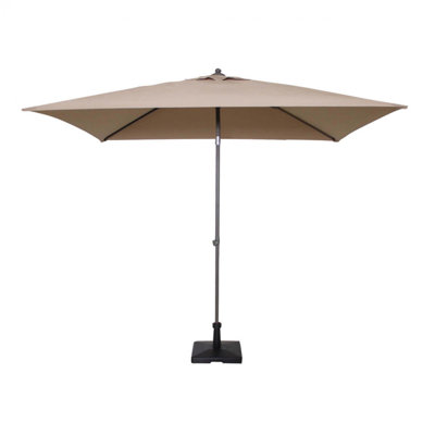 Aracelia 200 cm W X 300 cm D Rectangular Market Parasol with Manual Lift