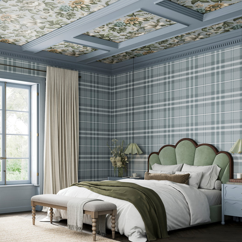 Superfresco Easy Eildon Weave Wallpaper, Light Blue