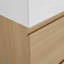 Meuble-lavabo moderne de 30 pouces avec lavabo simple, double tiroir, conception autoportante et fabrication en bois d'ingénierie imperméable-116332474