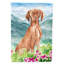 Yorkshire terrier yorkie à 2 côtés en polyester 15 x 11,5 po mountain fleurs drapeau de jardin-2107496983