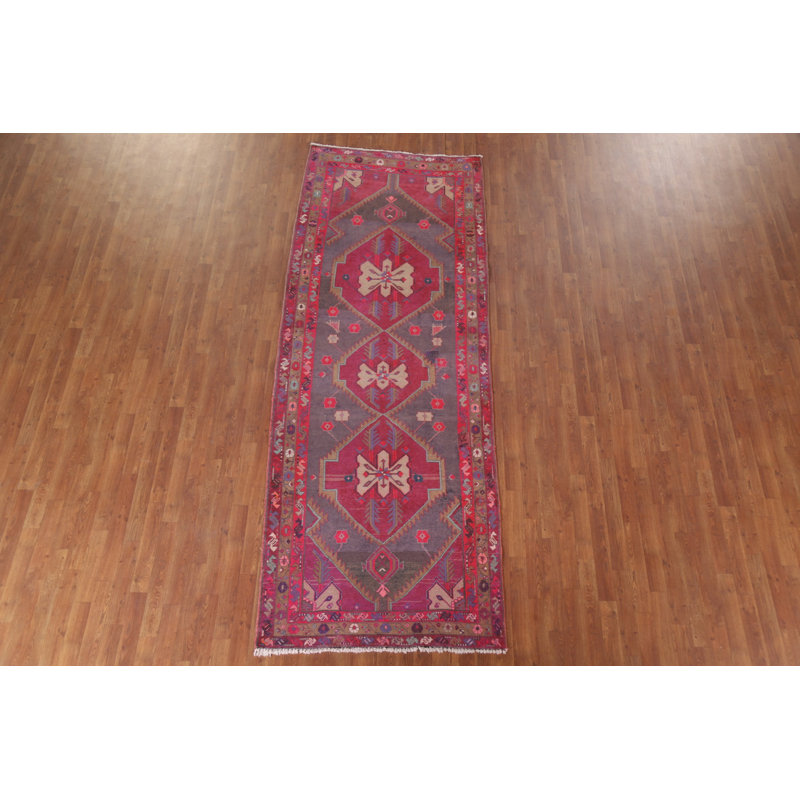 Tapis de couloir géométrique traditionnel 4x11