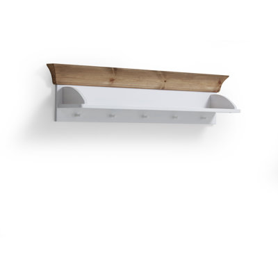 Leary Pine Solid Wood Floating Shelf