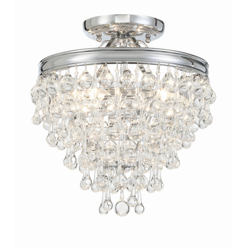 Calypso 3 Light Semi Flush Mount