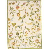Savonile Ravenna Azm Wool Floral Area Rug