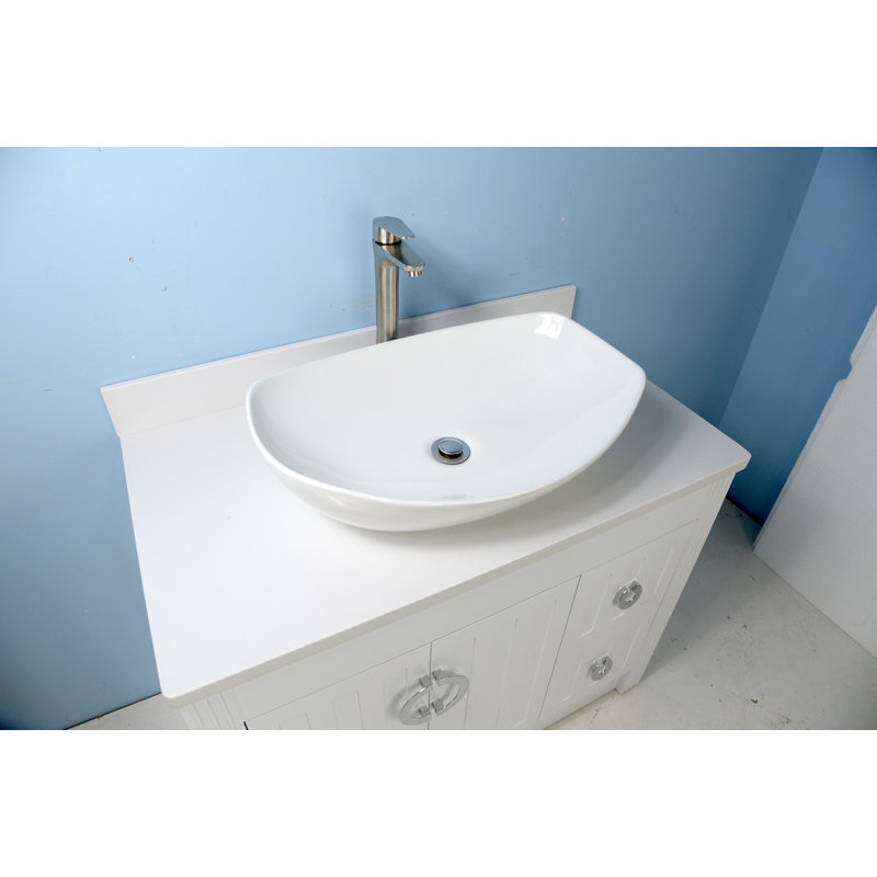 Ensemble de meuble-lavabo simple 36 po, Blanc