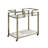 Neilo Clear Glass Kitchen Cart