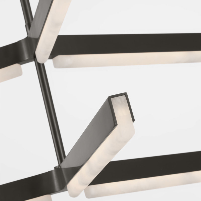 Linea LED Chandelier, Bronze