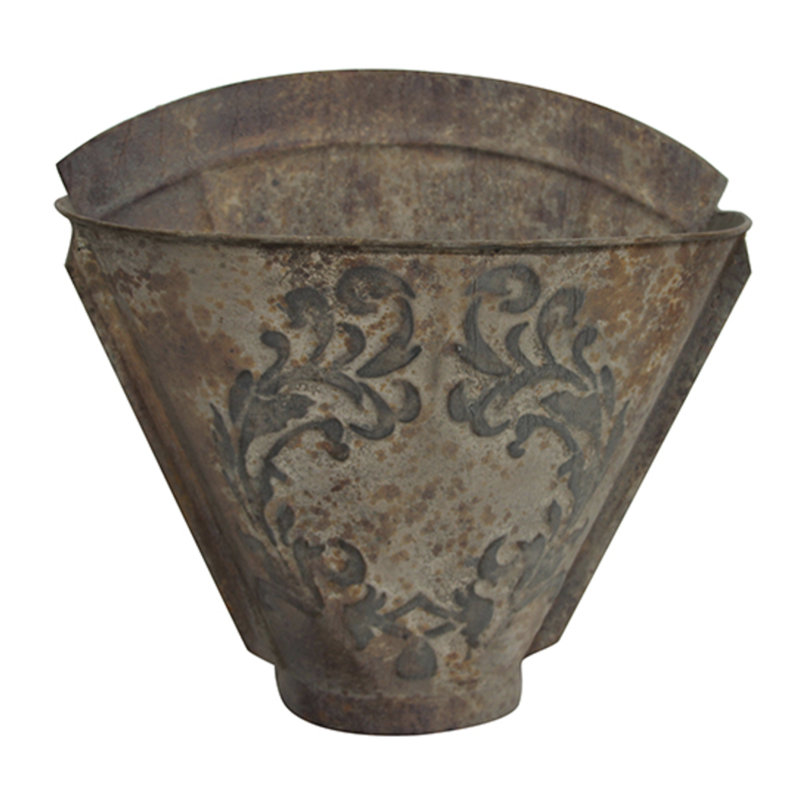 Rustic Metal Harvest Wall Basket