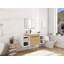Meuble-lavabo mural avec 2 portes et tablettes de rangement latérales-129705302-129705304