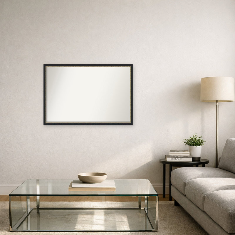 Miroir mural Peyton, 26 in. W x 38 in. H, Noir Belmont