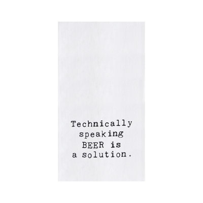 "Technically Speaking" 100% Cotton Flour Sack Printed Funny Cute Humour Dishtowel