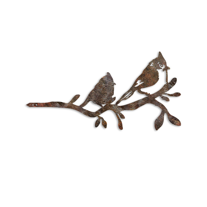 Hand-Painted Decorative Garden Object, 17.7 x 9.1 inches | 100% Metal, Thickness: 0.06 inches | Unique Brown Finish, No Assembly Required | Perfect for Outdoor Décor & Garden Accents, Durable & Stylish Design