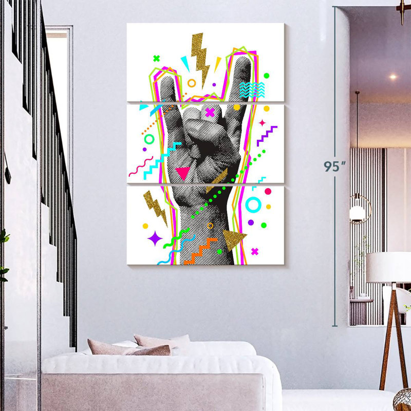 Abarca Rock And Roll Hand, 74" H x 48" W