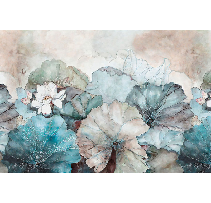 Whispers Of The Lotus: Tranquil Bloom, L 72 po x l 108 po
