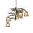 36" Wide Valley View 5 Light Chandelier