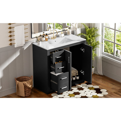 Meuble-lavabo 30 po avec lavabo en céramique