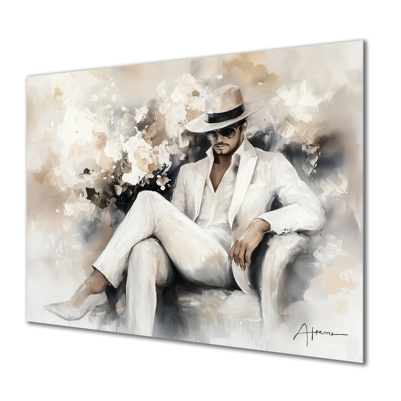 The Gentleman Musician Lover I - People, impression sur métal, H 30 po x l 40 po