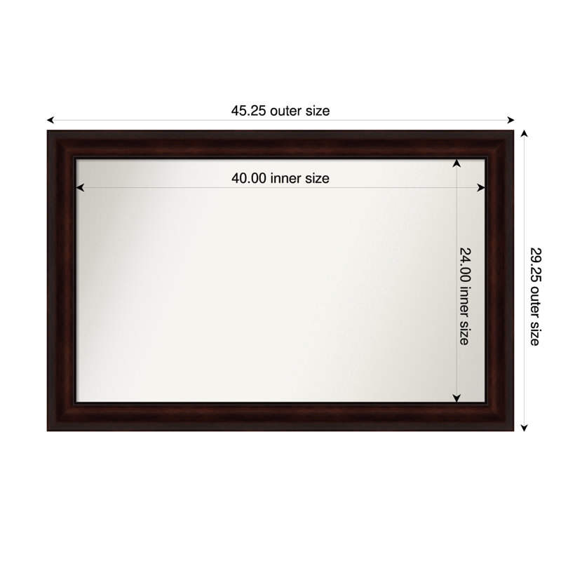 Miroir mural Nathian, 29,25 po x 45,25 po