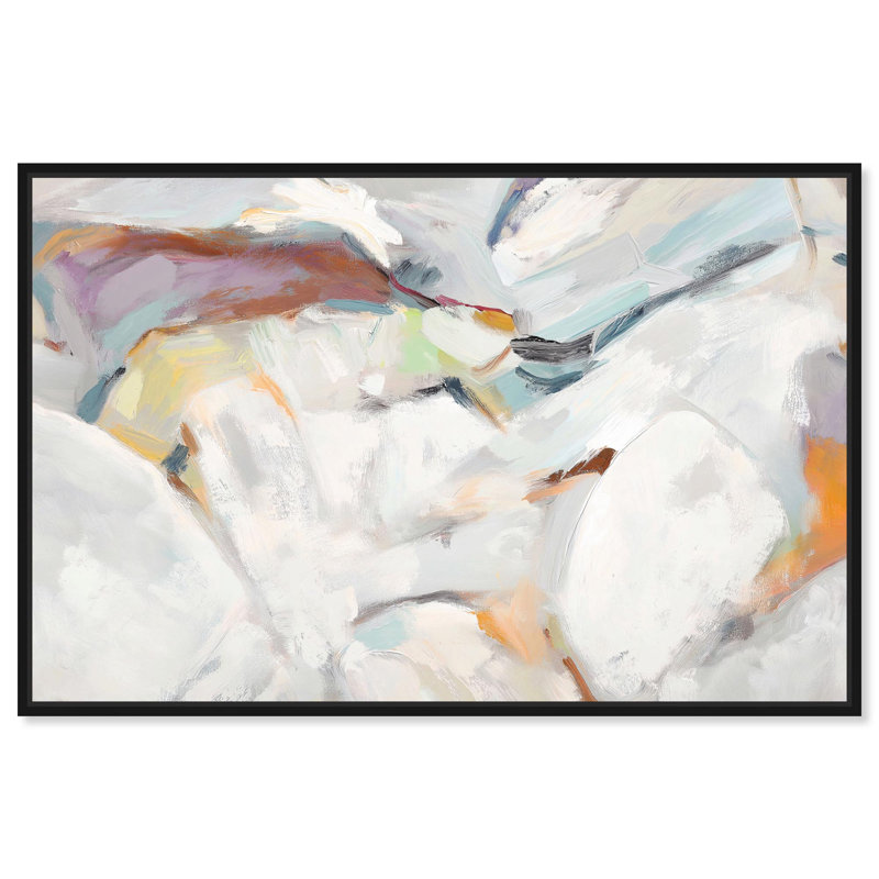 Reproduction d'art sur toile Alabaster Interlude III Boho par Art Remedy, Structure noire, 10" H x 15" W