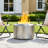 22" Smokeless Fire Pit with Cover, Stainless Steel Portable Smokeless Fire Pit