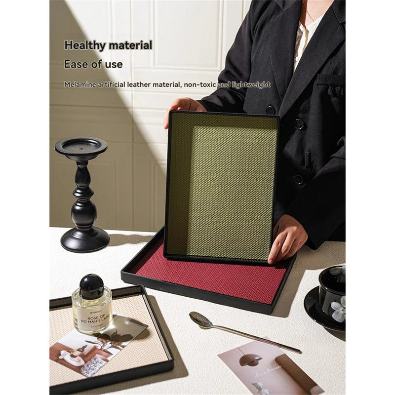 Luxurious Entryway Organizer Tray: Rectangular Tray For Tea, Aromatherapy, Cup Storage, And Home Decor In Living Room