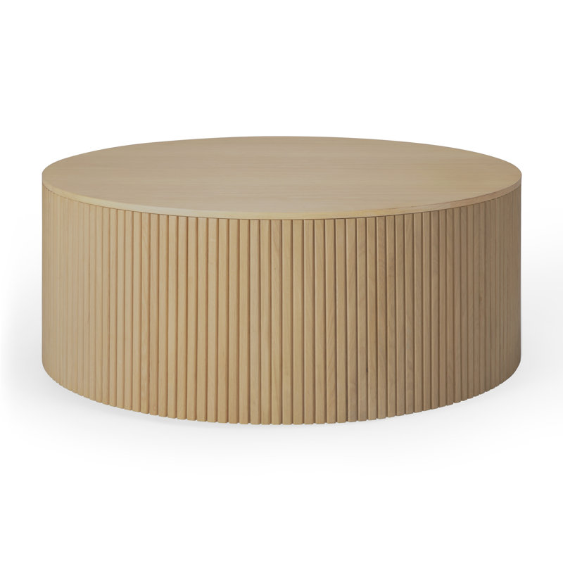 Roller Max Coffee Table, 12" H x 31.5" L x 31.5" W, Oak