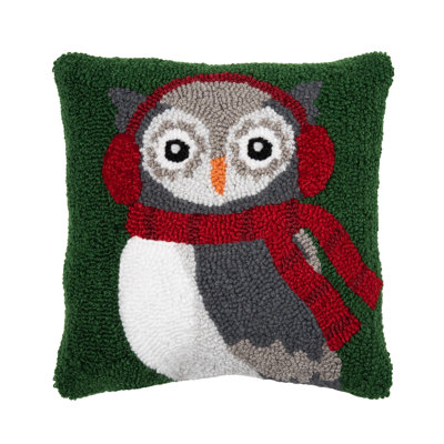 Christmas Mouse Hooked Pillow