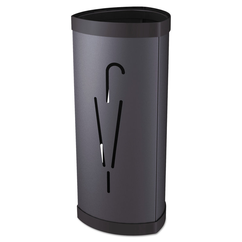 Castanon Steel Freestanding Umbrella Stand, Black