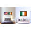 « ireland country flag », impression sur toile encadrée-41274224-41925770