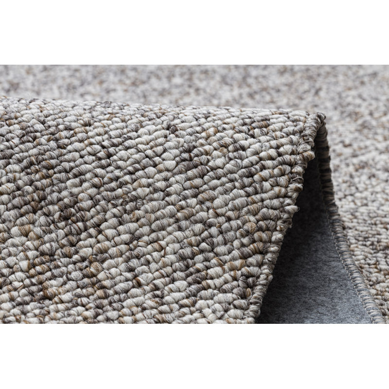 Oveta Solid Colour Area Rug, Rectangular 160 x 230cm, Beige/Brown