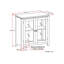 Armoire de rangement basse en bois Cosmopolitan