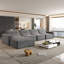 Canapé modulaire en chenille 5 pièces Boneless Evadne-366237679