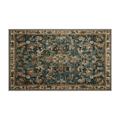 Machine Washable Brown Area Rug
