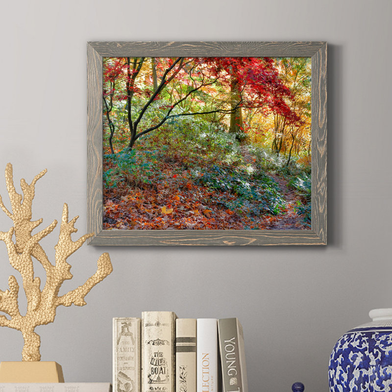 Secret Garden - Reproduction d'art graphique sur papier encadré, H 24 po x l 18 po x P 1,5 po, gris