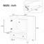 Base de meuble-lavabo simple 29,5 po seulement