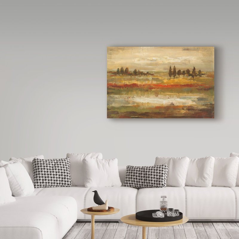 Wrapped Canvas Wall Art - Silvia Vassileva 'Summer Meadows' Wall Art for Living Room, Bedroom, or Office Décor - 12x19