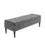 Safar Striped Ottoman Storage Bench – Upholstery Plush Velvet Shoe Bench with Black Turned Wooden Legs-520219413-521705319