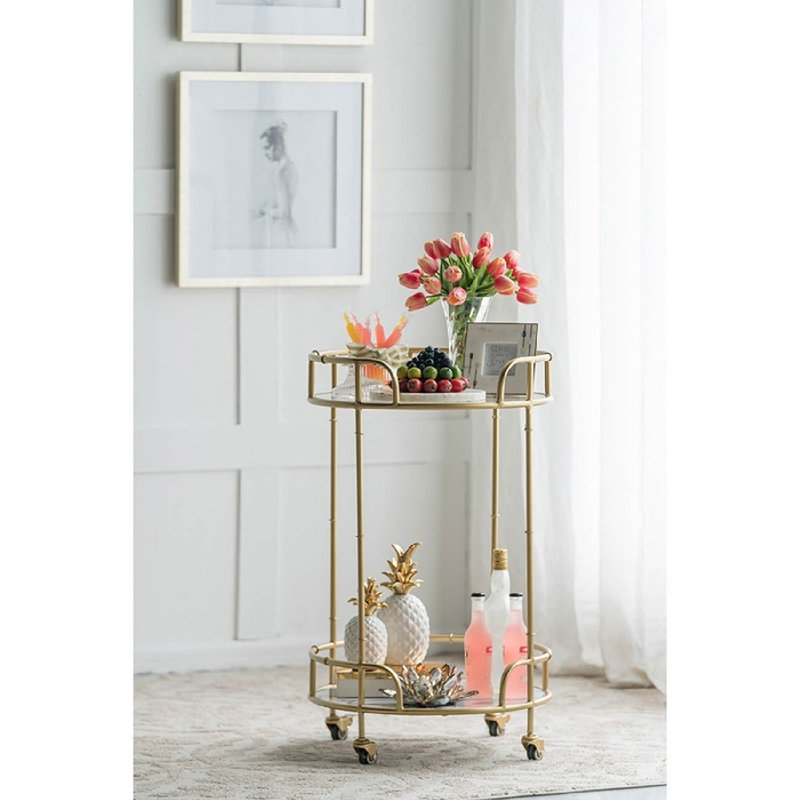 Jonkan Metal Bar Cart