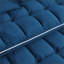 Canapés | Canapé-lit moderne en velours de 55,5 pouces, réglable pour petits appartements et chambres d'amis | Bleu | Bois massif
