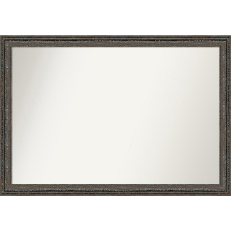 Bridgecliff Solid Wood Wall Mirror, Blue, Rectangle, 27.5" x 39.5"