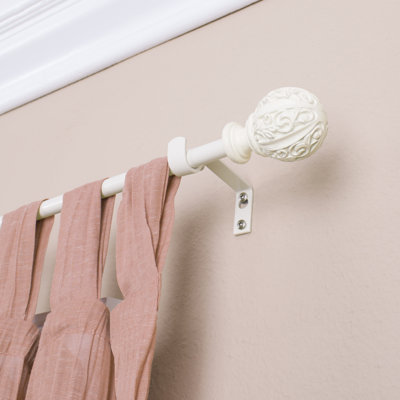 Yeldell Metal Adjustable Single Curtain Rod