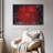 Decor Elements " Glowing Red Mandala Wall Art " Print-101780281