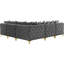99" Wide Velvet Symmetrical Modular Corner Sectional-82749481