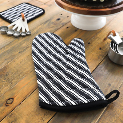 Better Houseware Striped Cotton Oven Mitt