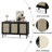 47.2"  3-Door storage Sideboard with Rattan  Doors-46512585
