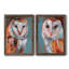 Optic Owl I - ensemble de 2 reproductions d'art sur toile-528782105-528782109
