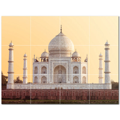 Famous Places Photo 4.25'' x 4.25'' Satin Ceramic Decorative Mural